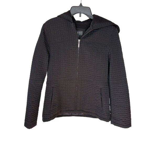 Braetan Black Quilted Hooded Jacket Womens Medium - Picture 1 of 5